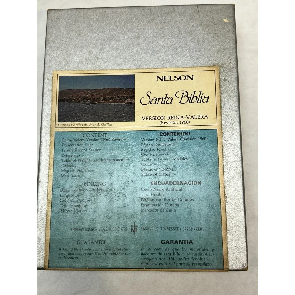 SANTA BIBLIA Holy Bible 1980 Reina-Valera Version References 1054x T. Nelson VTG